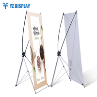 Support X Réglable pour Bannière Publicitaire en Fibre de Verre et Mât en Aluminium – X Standee 60*160 80*180 * YZ Display 5-20 Jours 20 Pièces/Caisse CN;HEB