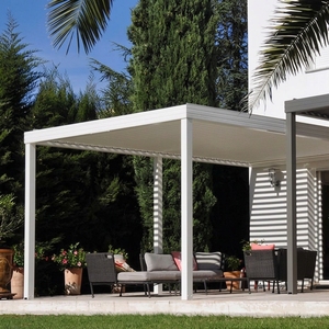 <span class=keywords><strong>Pergola</strong></span> Bioclimatique en Aluminium Motorisée avec Toit à Lames Orientables, Télécommande, Anti-Rouille, Étanche, Prix Direct <span class=keywords><strong>Usine</strong></span> - Product Image 2