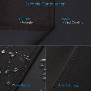 Funda para Parrilla de Gas de 2 Quemadores, Resistente al Agua, de 32 Pulgadas Cuadradas, para Espacios Pequeños, Resistente a la Decoloración, de Fábrica con Certificación BSCI - Product Image 4