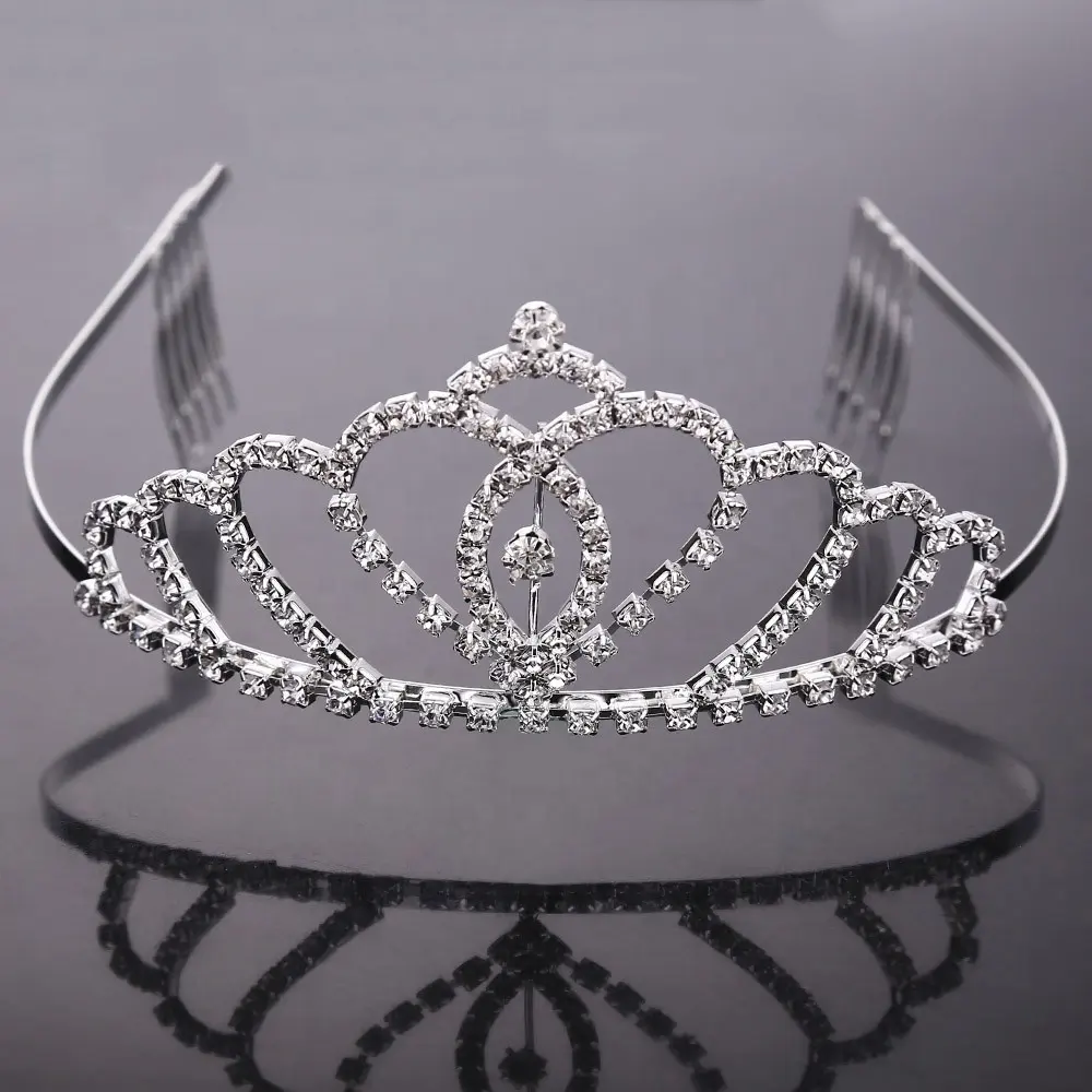 2015 nuovo arrivato Moda alla moda Da Sposa Crown All'ingrosso Pageant Corone e Diademi Da Sposa Accessori Per Capelli Da Sposa Tiara