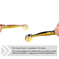 Crazy Shiner II 80mm Balıkçılık Yemleri Yumuşak Yem Yapay Yem Yırtıcı Balık Avı Yemi Turna ve Levrek için