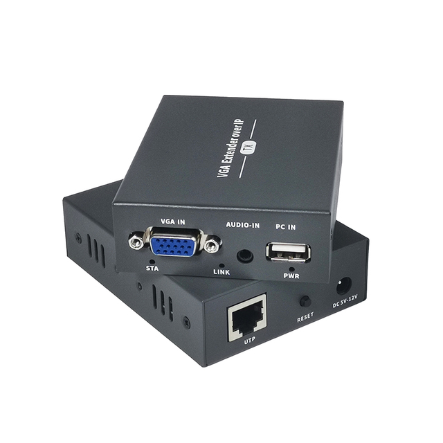 Customization 200m Vga Extender Vga Extender to Utp Over Cat6 200m Vga Extender Utp Cable With Audio Jack