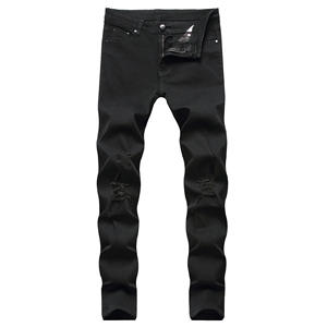 Jeans da Uomo Personalizzati all'Ingrosso, alla Moda, Retrò, Effetto Lavato, Strappati, Casual, Slim ed Elastici - Product Image 3