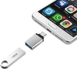 미니 유형 C 변환기 USB 3.1 남성 USB 3.0 여성 OTG 어댑터 커넥터 금속 쉘 핸드폰 노트북