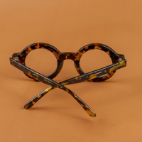 LMA 23103 Retro Eyewear Trendy Thick Oversize Acetate Lunettes de vue Logo personnalisé Unisex Handmade Exclusive Optical Frame 2025
