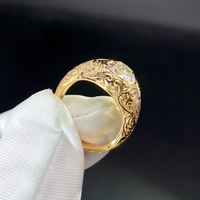 Bague solitaire avec certificat IGI, diamant de 2,5 carats, diamant cultivé en laboratoire, or jaune 10 carats, coupe coussin, classique, diamant HPHT CVD