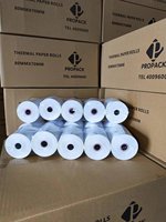Rouleaux de papier thermique 100 % pâte de bois anti-bouclage pour imprimantes POS/ATM avec alimentation fluide