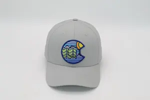 OEMカスタムデザイナー高品質6パネル湾曲つば野球帽ゴラス刺繍スポーツ帽子ゴルフキャップ