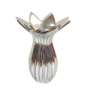 Vases floraux antiques en aluminium nickelé plaqué or brillant polonais moderne luxe fantaisie Offre Spéciale maison mariage décoratif - Product Image 3