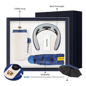 Corporate Promotional Business Gift Set Coffee Mug with Neck Massager for Doctors for Insurance Giveaways - Product Image 1