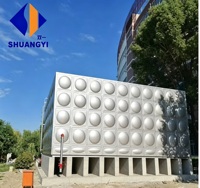 Réservoir d'eau modulaire personnalisé en acier inoxydable 304 316 de grande capacité pour les machines de traitement de l'eau potable