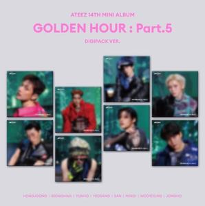 ATEEZ GOLDEN HOUR Part.5 [เวอร์ชั่นดิจิแพ็ค] มินิอัลบั้มชุดที่ 14 เพลงป๊อปภาษาเกาหลี - Product Image 1