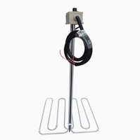 Réservoir d'eau chimique 3kw Élément chauffant à immersion en Ptfe à revêtement liquide corrosif