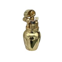 Briquet à kérosène intégré en laiton Jiaxin avec levier de levitation, mini, rétro, à glissière latérale, fait main, à vis, moderne, minimaliste, à roue