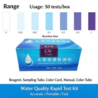 Kit de test rapide de la qualité de l'eau : Cyanure, Chlore total, Phosphate, Fluorure, Sulfure – Réactif de test rapide