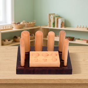 Wooden Dapping <b>Punches</b> <b>Set</b> with Block and 8 Sizes for Jewelry Making DIY Irregular Shape - Product Image 5