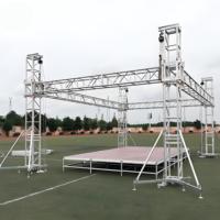 Sistema de Plataforma de Escenario para Eventos y Espectáculos con Estructura de Aluminio Ligero para Iluminación y Sonido Line Array, Venta al por Mayor