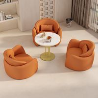 Conjunto de Sofás Modulares de Piel Sintética PU Modernos para Salón, Recepción, Oficina Pública, Hotel, Apartamento, Hospital, Áreas de Espera