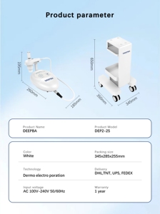 Machine de beauté DEP2-2S à électroporation supraconductrice non invasive pour le raffermissement cutané, introduction du produit DEEPBA - Product Image 2