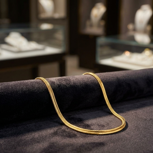 Colliers en chaîne maille serpent plaqués or 14K, 18K, 24K en gros – Design moderne, style serpent, chaînes de mode - Product Image 4