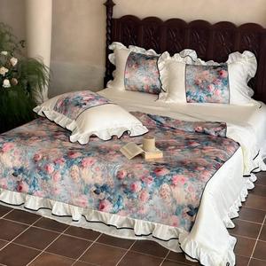 Lyocell <span class=keywords><strong>ชุด</strong></span>เครื่องนอน4ชิ้นลายดิจิทัลสีม่วงออกแบบโดยดีไซเนอร์<span class=keywords><strong>ผ้า</strong></span>นุ่มลื่นใช้ในฤดูร้อน - Product Image 3