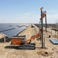 Machine de forage photovoltaïque sur chenilles Zhilian ZGYX 430GF Diesel Solaire pour l'installation de vis de fondation 110-350mm