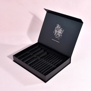 Tùy Chỉnh Từ Đóng Cửa Cuốn Sách Hình Dạng Hộp Gói Các Tông Trường Hợp Mỹ Phẩm Nước Hoa Chai Kit Bao Bì Hộp Quà Tặng Với Bọt Chèn - Product Image 3