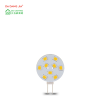 Ampoules LED G4 12VAC DC 1,5W 9 LED 2835SMD Angle de faisceau de 180 degrés Base G4 Blanc chaud 2700K Ampoules LED G4