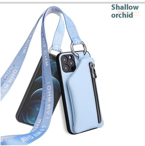 Custodia per telefono cellulare con <span class=keywords><strong>tracolla</strong></span> in pelle <span class=keywords><strong>a</strong></span> <span class=keywords><strong>tracolla</strong></span> con custodia <span class=keywords><strong>a</strong></span> portafoglio Coque per iPhone 11 13 14 Pro Max - Product Image 6