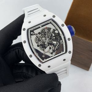 Reloj Mecánico de Hombre 055 de Cerámica Blanca, el Más Vendido del 2026, con Cristal de Zafiro de Alta Calidad en Forma de Barril, Estilo Casual y Moderno - Product Image 1