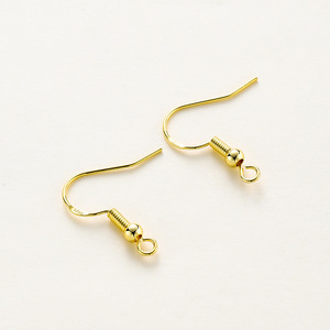 Gold Plated Copper <b>Earring</b> <b>Hooks</b> 20mm Drop Shape For <b>Earring</b> Making Jewelry Findings - Product Image 2