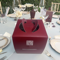 Boîte cadeau personnalisée avec fenêtre transparente pour fête d'anniversaire, mariage, fleurs ajourées pour l'emballage de gâteaux et de nourriture