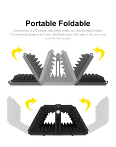 Escudo de Aislamiento Acústico para Micrófono de Estudio de Alta Calidad, <span class=keywords><strong>Filtro</strong></span> de Reflexión para Grabación - Product Image 3