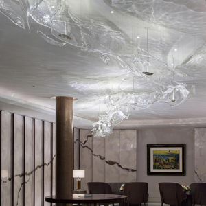 Lustre moderne de luxe en cristal avec LED 4100K CRI <span class=keywords><strong>50</strong></span>, à suspendre soi-même, pour restaurant, maison, hôtel et cuisine - Product Image 2