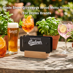 Porta Menús de Madera Resistente al Desgaste, Material Duradero, Aplicaciones Versátiles para Cerveza Artesanal - Product Image 2