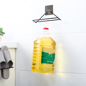 <b>Wall</b> Mounted Triangular <b>Shoe</b> <b>Rack</b> Black Iron <b>Shoe</b> Storage For Bathroom Home Use - Product Image 3