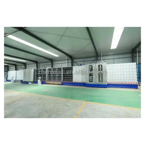 Linha de produção de vidro oco isolante automático Jinan para processamento de paredes de cortina que faz a máquina
