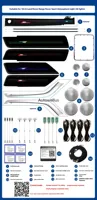 Écran d'éclairage LED dynamique 64 couleurs pour Range Rover Sport, panneau LED ambiant dynamique avec contrôle par application, accessoires intérieurs