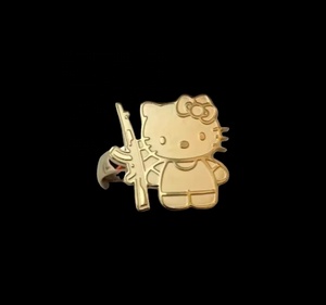 Anello Personalizzato in Acciaio Inossidabile Placcato Oro 18K, Gioiello Trendy a Forma di Cartone Animato per Donne e Ragazzi, Idea Regalo - Product Image 2