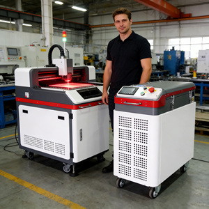 Machine de nettoyage au laser à impulsions de fibres portable 200W-500W, haute puissance, pour le bois, le métal, la rouille, la <span class=keywords><strong>peinture</strong></span>, le graffiti - Product Image 4