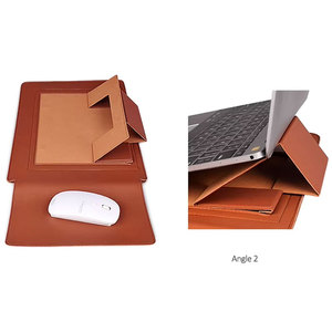 <span class=keywords><strong>Sac</strong></span> avec logo personnalisé étui fin étanche en cuir PU 13 14 <span class=keywords><strong>15</strong></span> <span class=keywords><strong>pouces</strong></span> pour <span class=keywords><strong>ordinateur</strong></span> <span class=keywords><strong>portable</strong></span> housse de transport avec support tapis de souris pour Macbook - Product Image 4