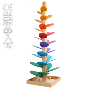 Runwood Rainbow Music Tree: <span class=keywords><strong>Blocchi</strong></span> di Costruzione <span class=keywords><strong>in</strong></span> <span class=keywords><strong>Legno</strong></span> Rotanti e Impilabili, Giocattoli Educativi Colorati Fai-da-Te per Bambini - Product Image 1