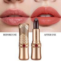 Lápiz Labial MERCILEN de Larga Duración, Resistente al Agua, Color Nude, Rojo Mate, Vegano, Cruelty Free, Sólido, Moderno, Cosmético para Mujer