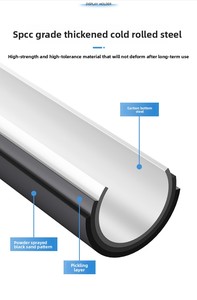 Soportes y Carritos Ultrafinos de Acero/Metal para TV <span class=keywords><strong>Hisense</strong></span> TCL de <span class=keywords><strong>40</strong></span>-75 <span class=keywords><strong>Pulgadas</strong></span> con Soporte de Pared Móvil y Colgador Telescópico - Product Image 3