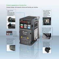 Variateur de fréquence Delta MS300 C2000 VFD 1,5 kW 2,2 kW triphasé 380 V à contrôle vectoriel IGBT