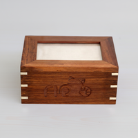 Urnes commémoratives pour animaux de compagnie de style américain en bois de haute qualité pour les cendres de chats et de chiens avec cadre photo souvenir