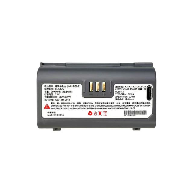 Brand New Lithium-ion Replacement Battery 7.4V 2600mAh ZBL261S Portable Printer Battery Zicox CC3 CS3 KDT3 Printers Stock 100%