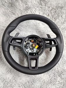 Volante Deportivo de Cuero Negro de 3 Radios Estándar para Modelos Porsche Panamera Cayenne <span class=keywords><strong>Macan</strong></span> 718 911 918 997 991 970 971 Boxster - Product Image 5