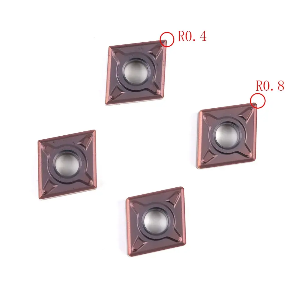 Inserti per tornitura in carburo ZCC CNC utensile da taglio CNMG CNMG120408-EM inserti per tornitura in lega dura
