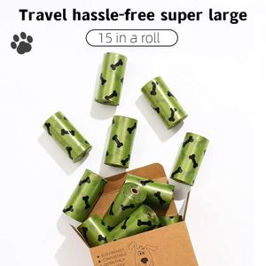 Customized Wholesale Eco-Friendly Waterproof <b>Compost</b> High Quality Biodegradable Plastic & Polyester Dog Poop <b>Bags</b> - Product Image 5
